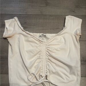 Hollister Cream Crop Top